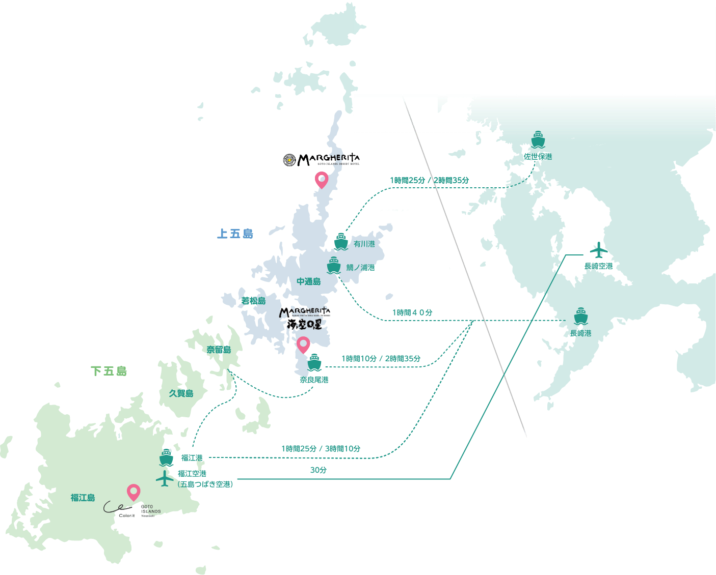 五島列島マップ